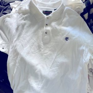 XL White timberland polo, no stains.